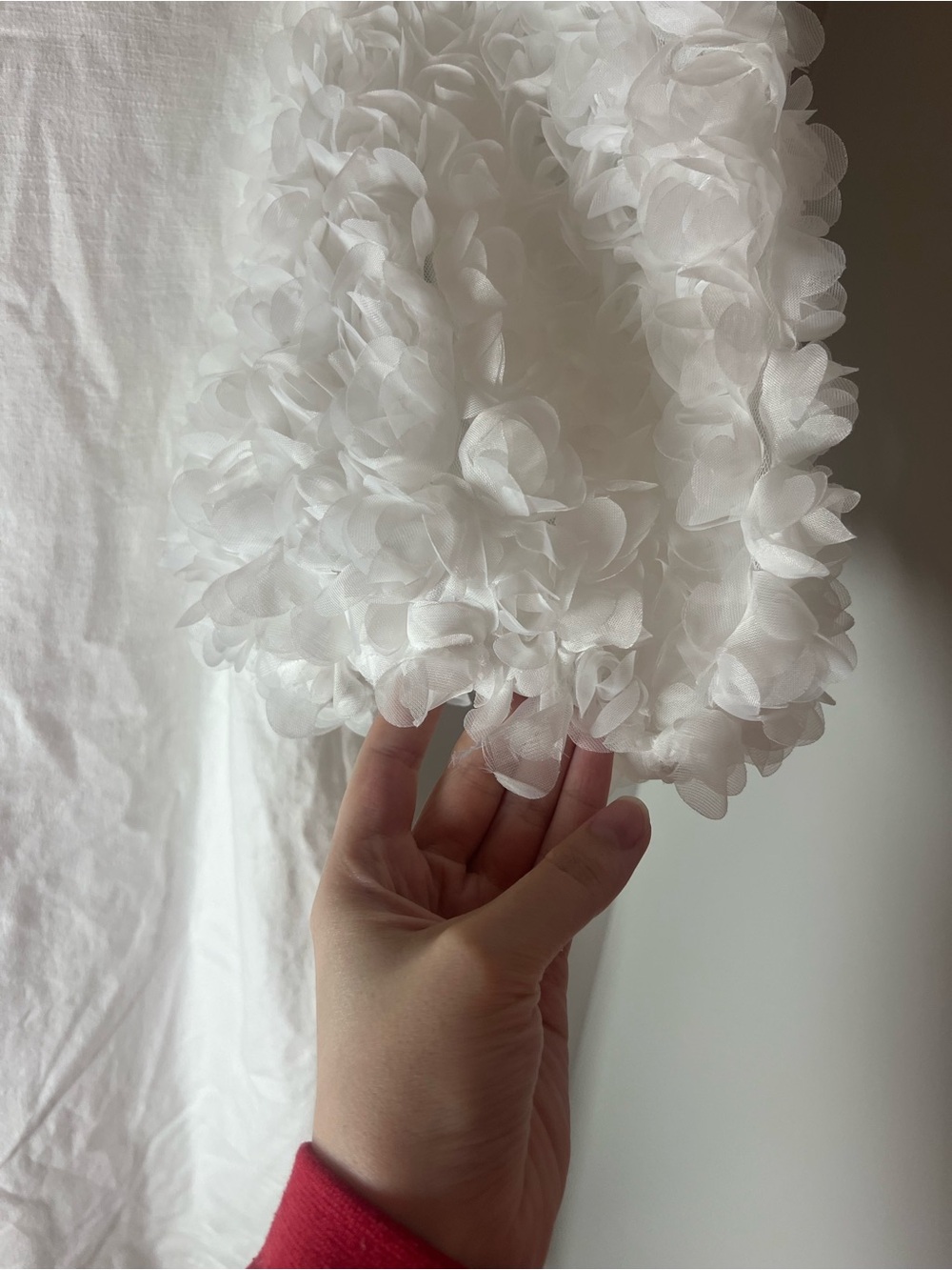 Entro NEW White Rose Sleeve Cotton Mini Dress Bridal Preppy Bachelorette Sz L - Picture 8 of 10